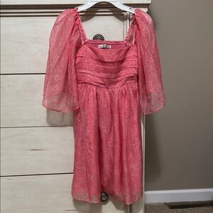 Abercrombie & Fitch Pink Smocked Dress, size XS adult